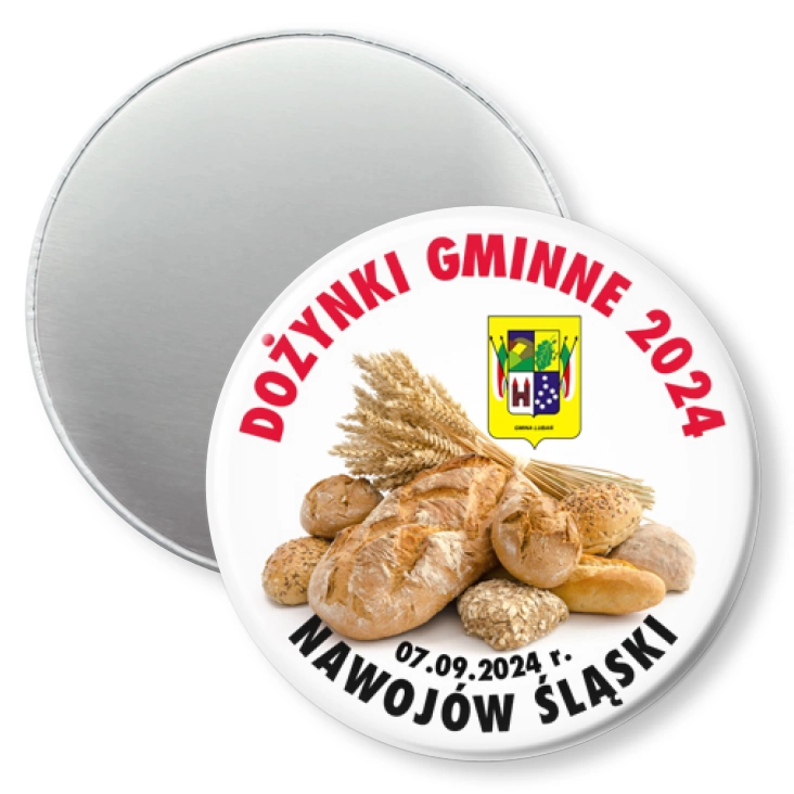 przypinka magnes Dożynki Gminne Nawojów Śląski 2024