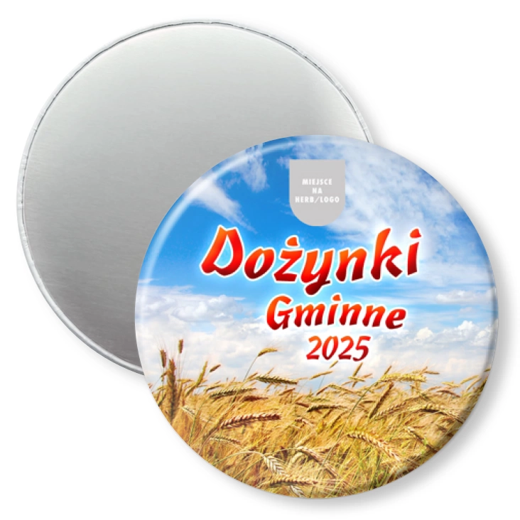 przypinka magnes Dożynki gminne Pole zboża