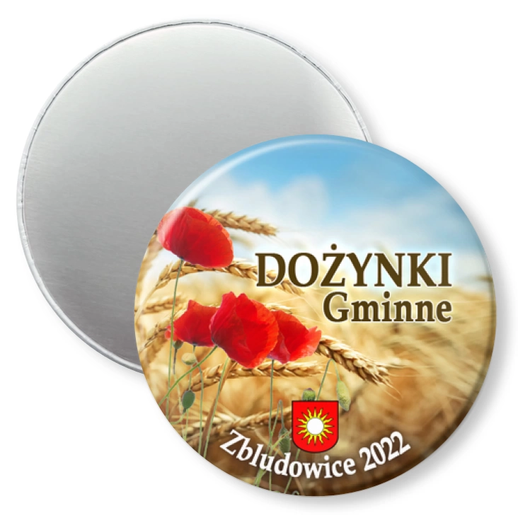 przypinka magnes Dożynki Gminne Zbludowice 2022