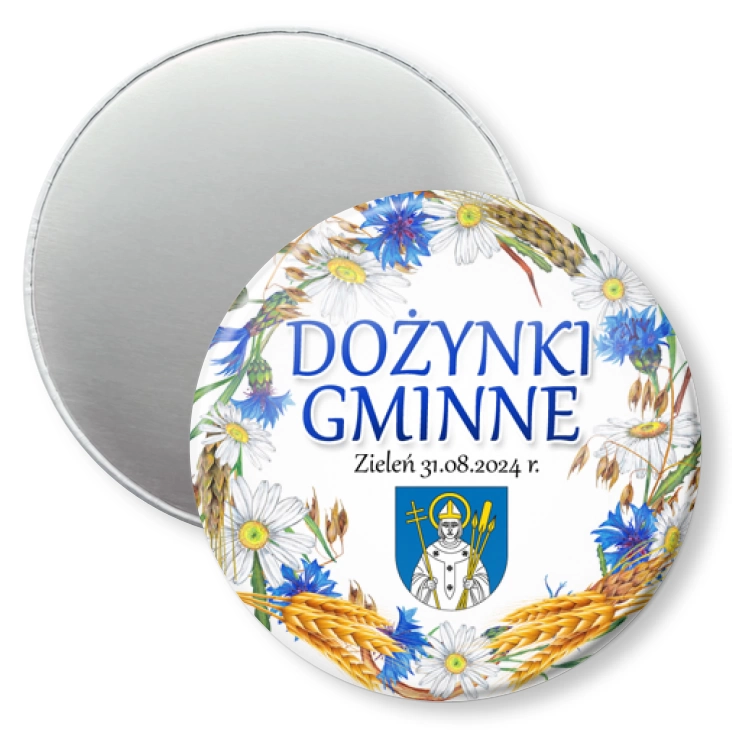 przypinka magnes Dożynki Gminne Zieleń 2024