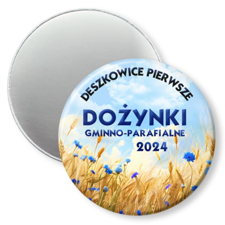 przypinka magnes Dożynki Gminno-Parafialne Deszkowice Pierwsze 2024