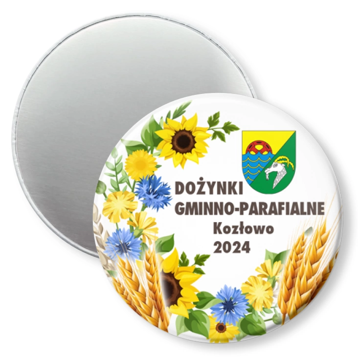 przypinka magnes Dożynki Gminno-Parafialne Kozłowo 2024
