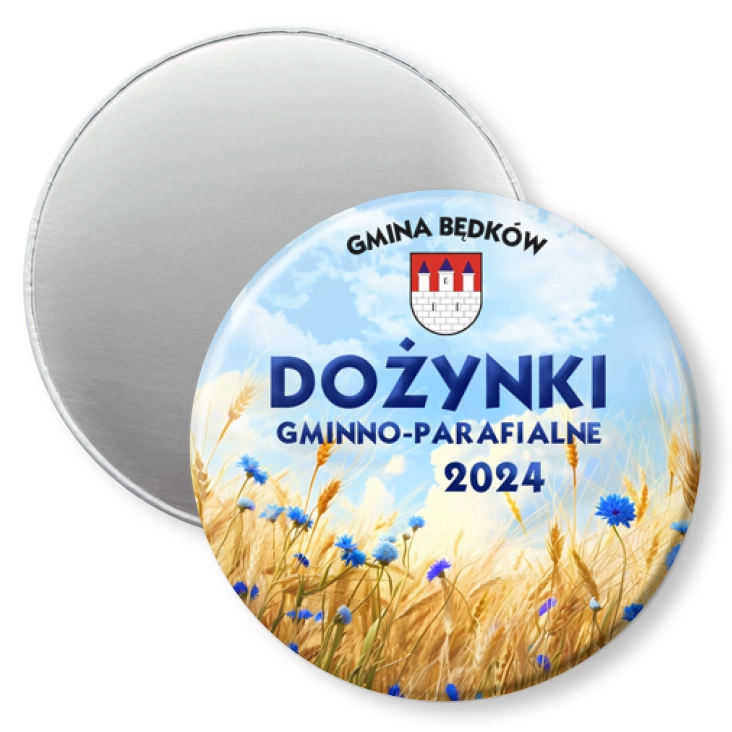 przypinka magnes Dożynki gminno-parafialne w gminie Będków 2024