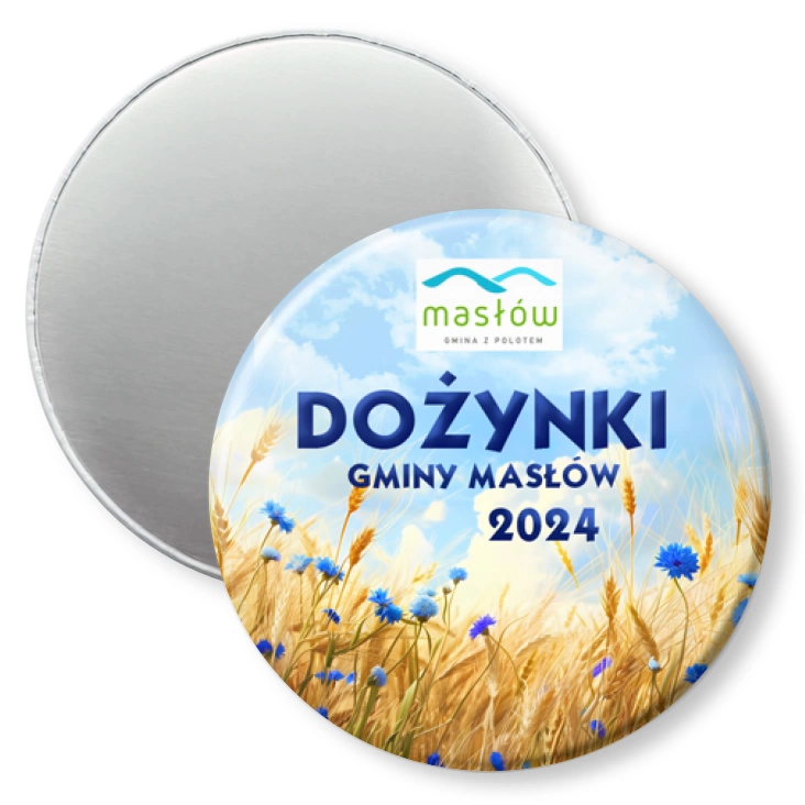 przypinka magnes Dożynki Gminy Masłów 2024