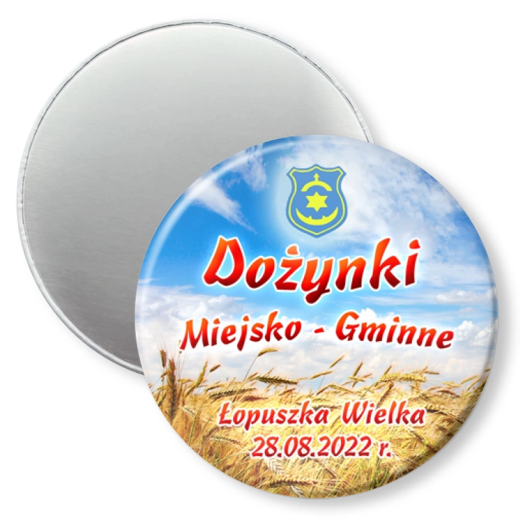 przypinka magnes Dożynki Łopuszka Wielka