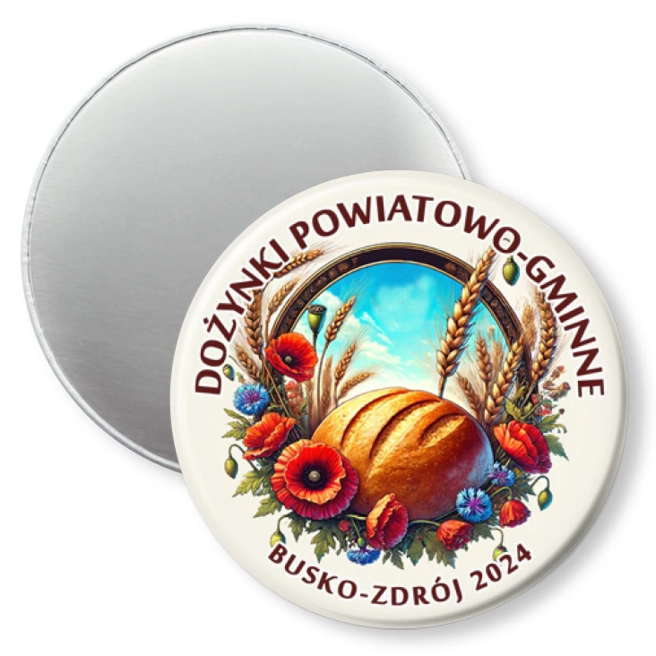 przypinka magnes Dożynki powiatowo-gminne Busko Zdrój 2024
