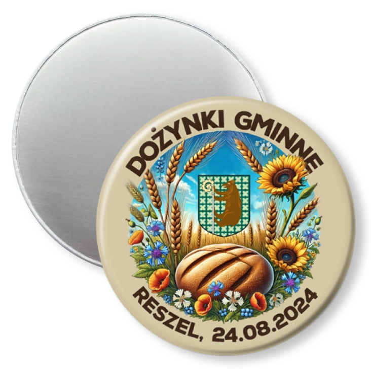 przypinka magnes Dożynki Reszel 2024