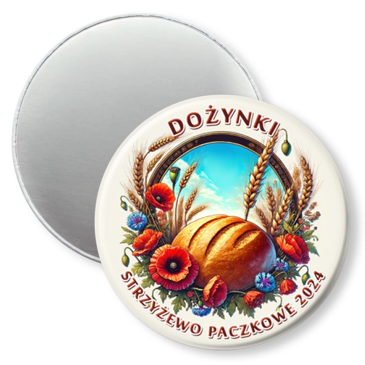 przypinka magnes Dożynki Strzyżewo Paczkowe 2024
