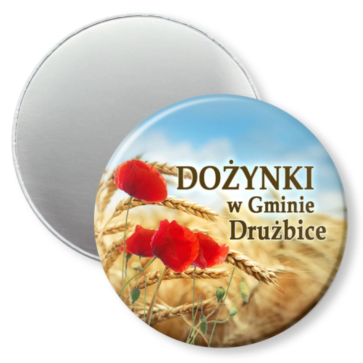 przypinka magnes Dożynki w Gminie Drużbice