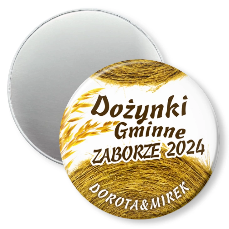 przypinka magnes Dożynki Zaborze 2024