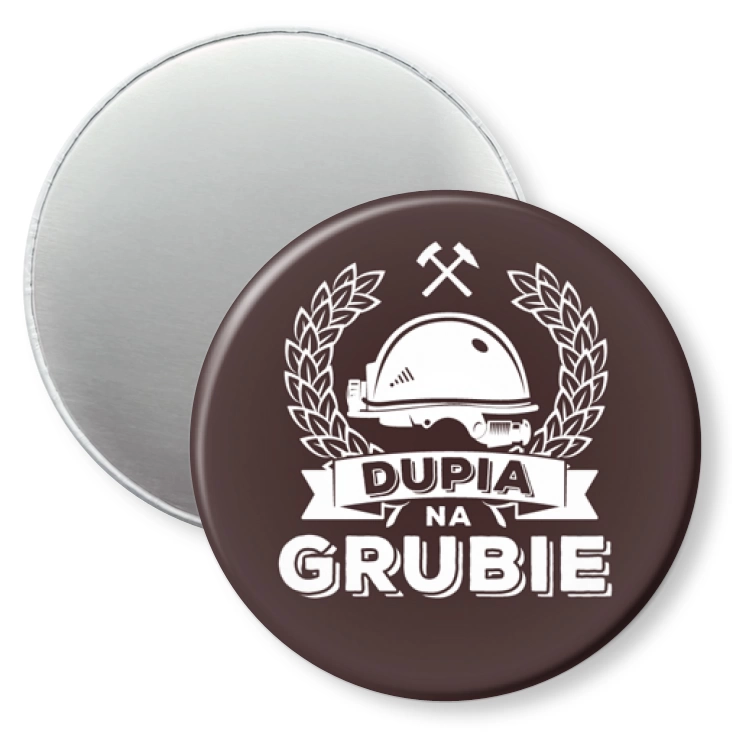 przypinka magnes Dupia na grubie