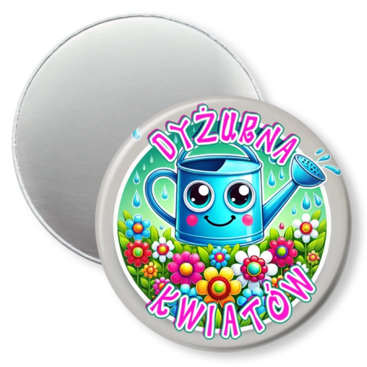 przypinka magnes Dyżurna Kwiatów z konewką