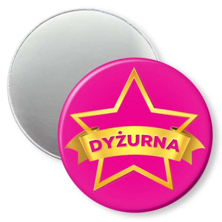 przypinka magnes Dyżurna złota gwiazda