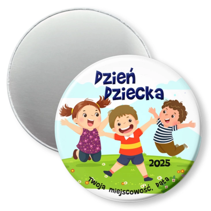 przypinka magnes Dzień Dziecka wesołe dzieciaki