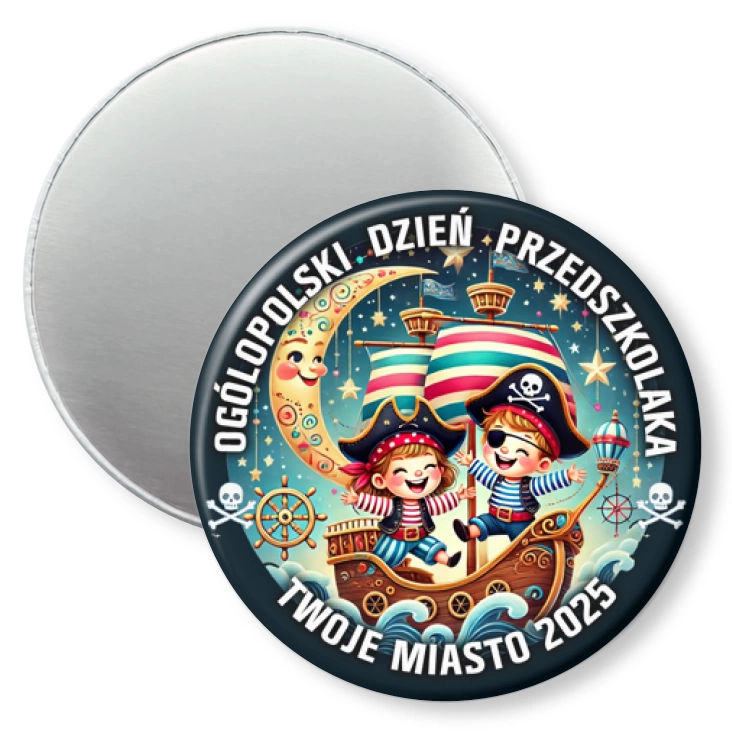 przypinka magnes Dzień przedszkolaka piraci