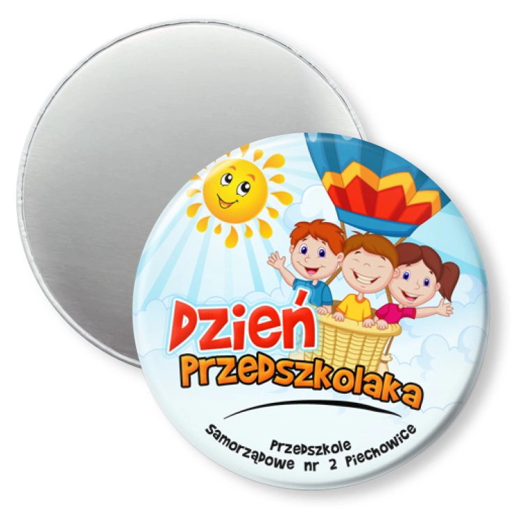 przypinka magnes Dzień Przedszkolaka Przedszkole nr 2 Piechowice