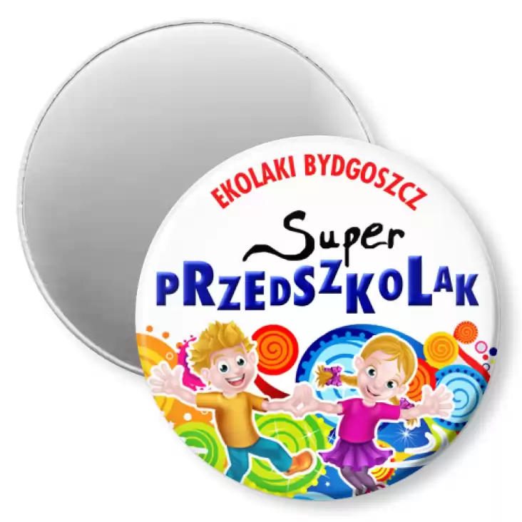 przypinka magnes Ekolaki Bydgoszcz Super Przedszkolak