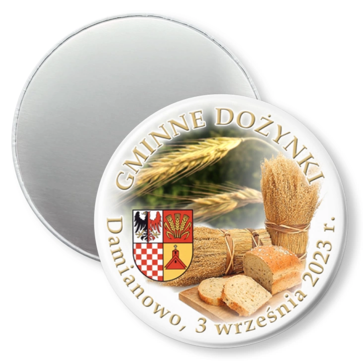 przypinka magnes Gminne Dożynki Damianowo