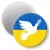 Przypinka magnes Gołąb pokoju Ukraina