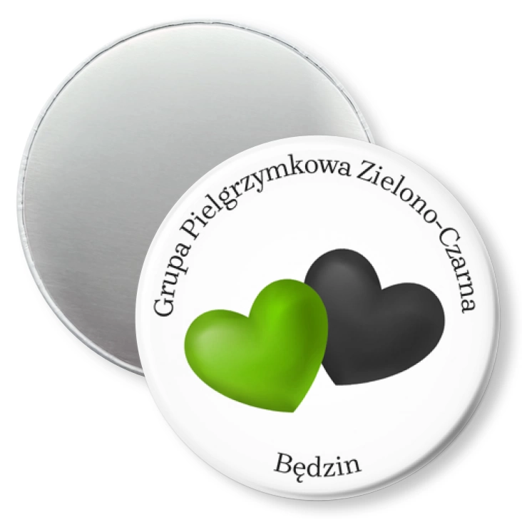 przypinka magnes Grupa Pielgrzymkowa Zielono-Czarna Będzin