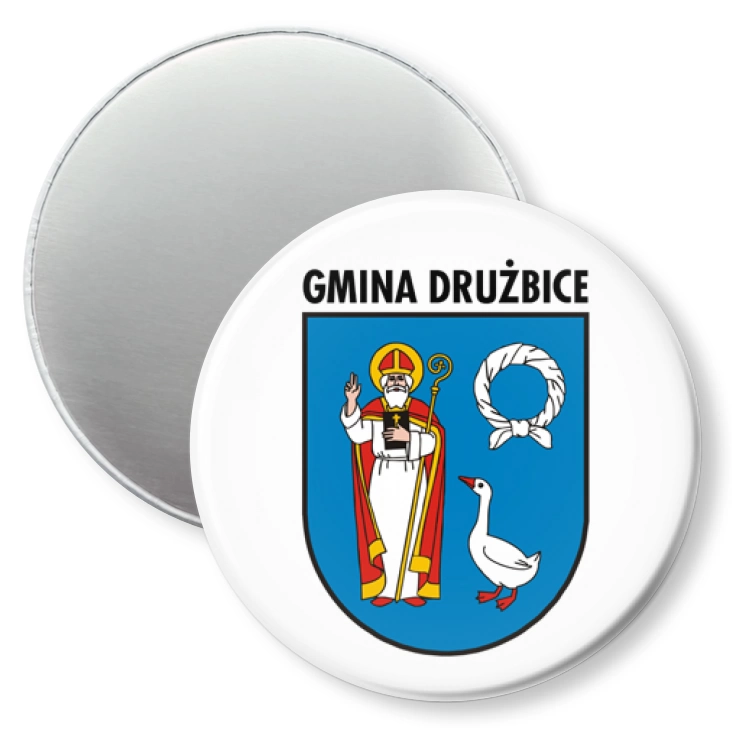 przypinka magnes Herb Gmina Drużbice