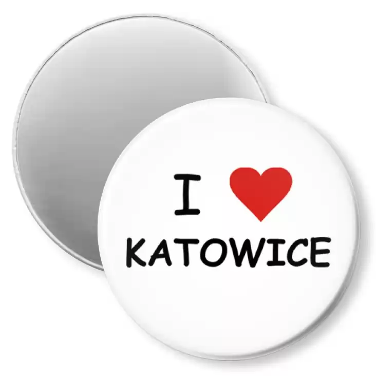 przypinka magnes I love Katowice