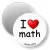 Przypinka magnes I love math