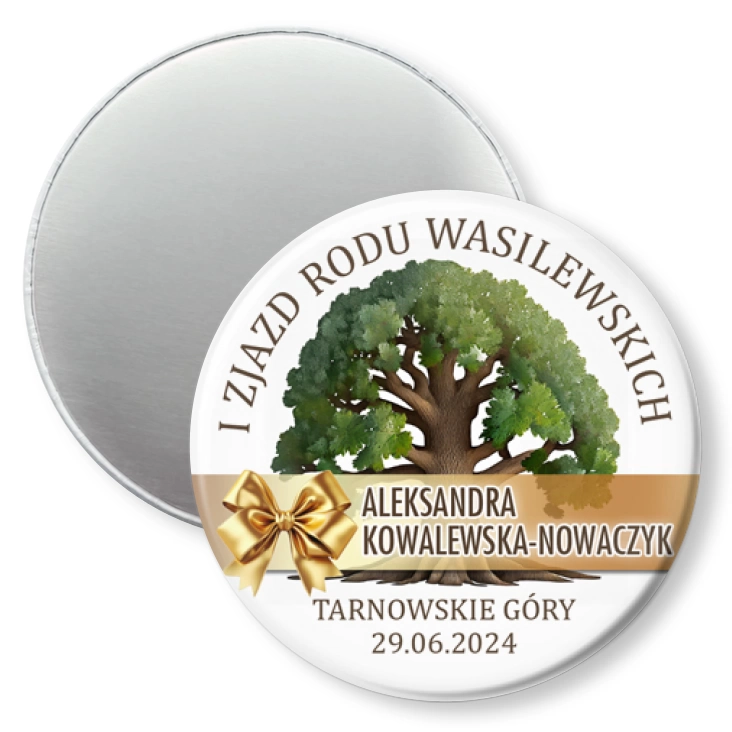przypinka magnes I Zjazd Rodu Wasilewskich