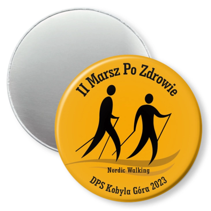 przypinka magnes II Marsz po zdrowie DPS Kobyla Góra 2023