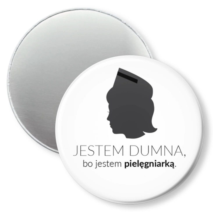 przypinka magnes Jestem dumna bo jestem pielęgniarką