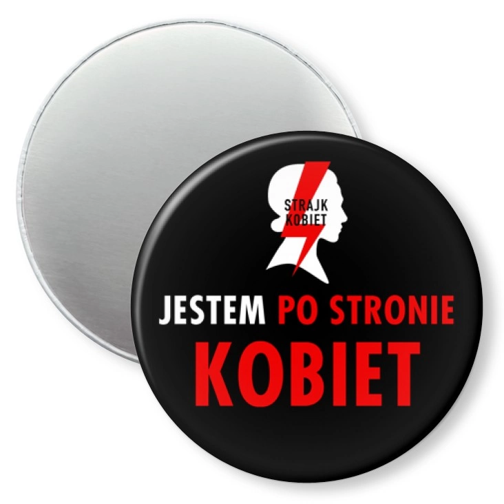 przypinka magnes Jestem po stronie kobiet