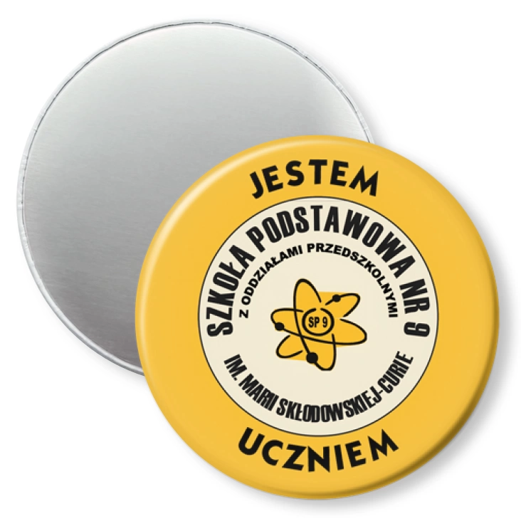 przypinka magnes Jestem Uczniem SP nr 9 Inowrocław