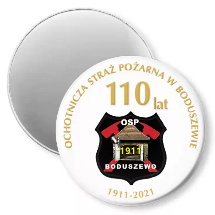 przypinka magnes Jubileusz 110 lat OSP Boduszewo