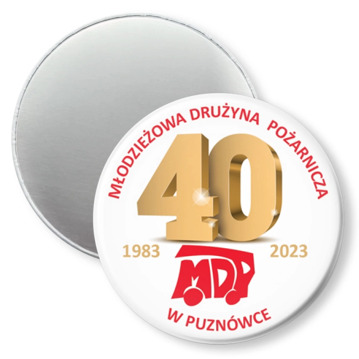 przypinka magnes Jubileusz 40 lat MDP