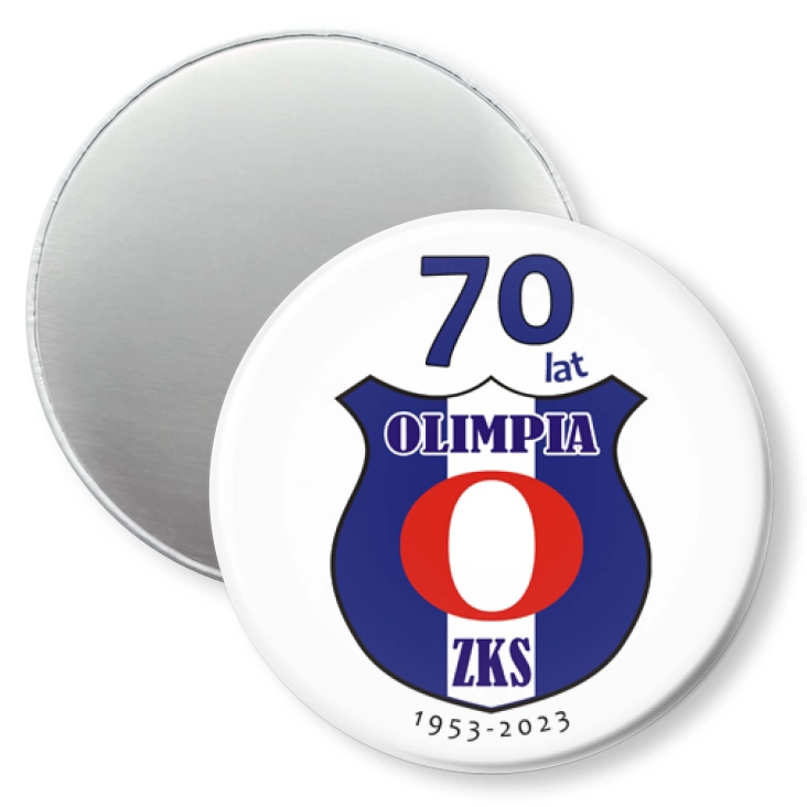 przypinka magnes Jubileusz 70 lat Olimpia ZKS