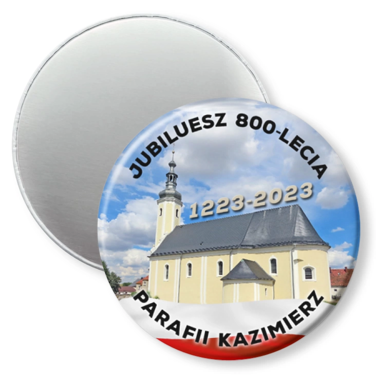 przypinka magnes Jubileusz 800-lecia Parafii Kazimierz
