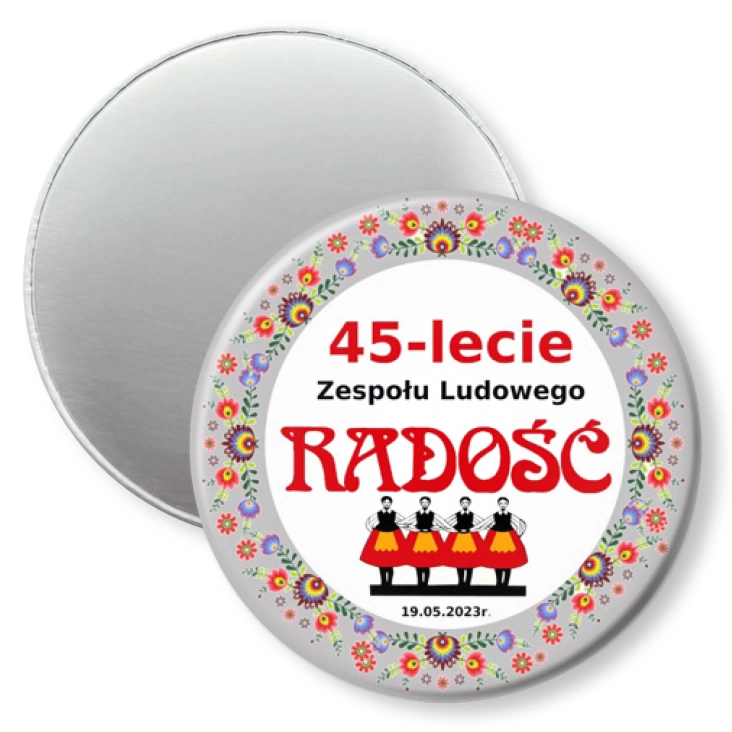 przypinka magnes Jubileusz Zespołu Ludowego Radość