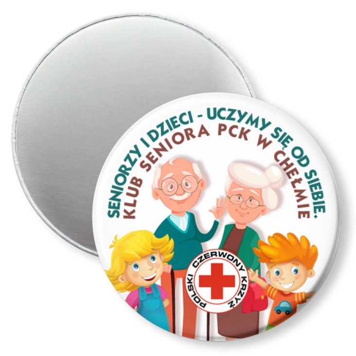 przypinka magnes Klub Seniora PCK w Chełmie