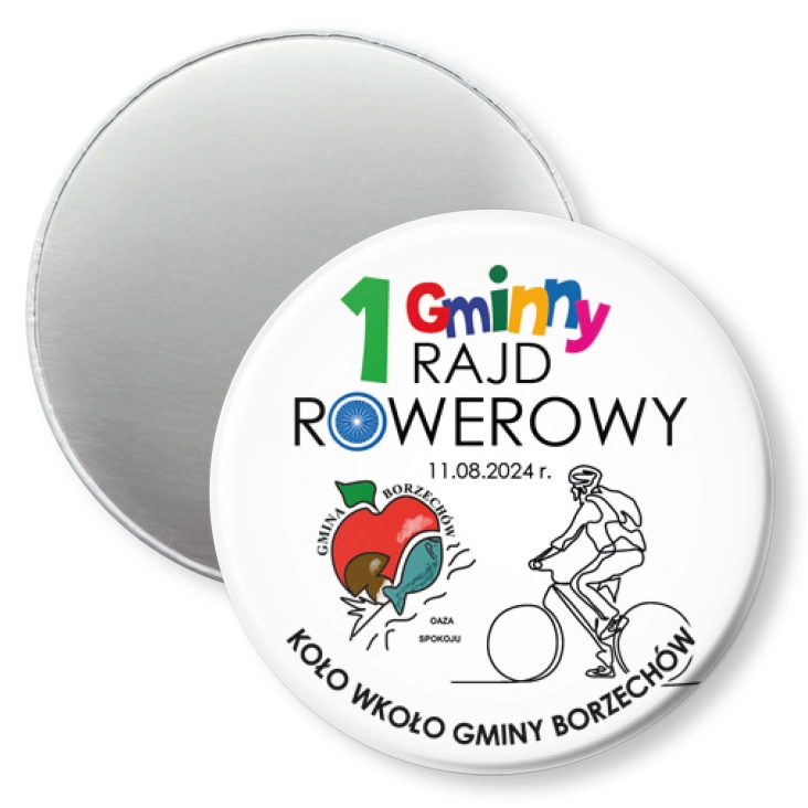 przypinka magnes Koło wkoło Gminy Borzechów