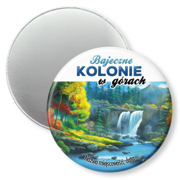 przypinka magnes Kolonie w górach