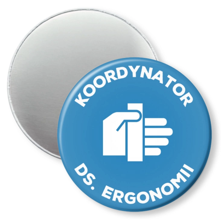 przypinka magnes Koordynator ds. ergonomii