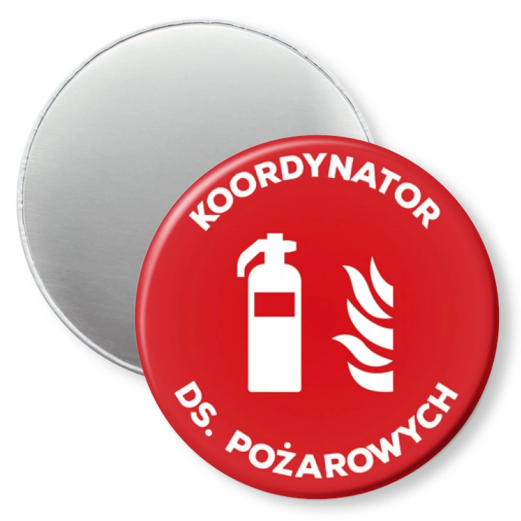 przypinka magnes Koordynator ds. pożarowych