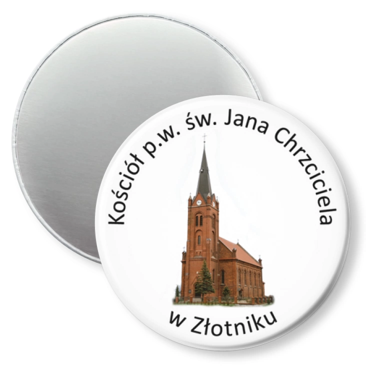 przypinka magnes Kościół Św. Jana Chrzciciela w Złotniku