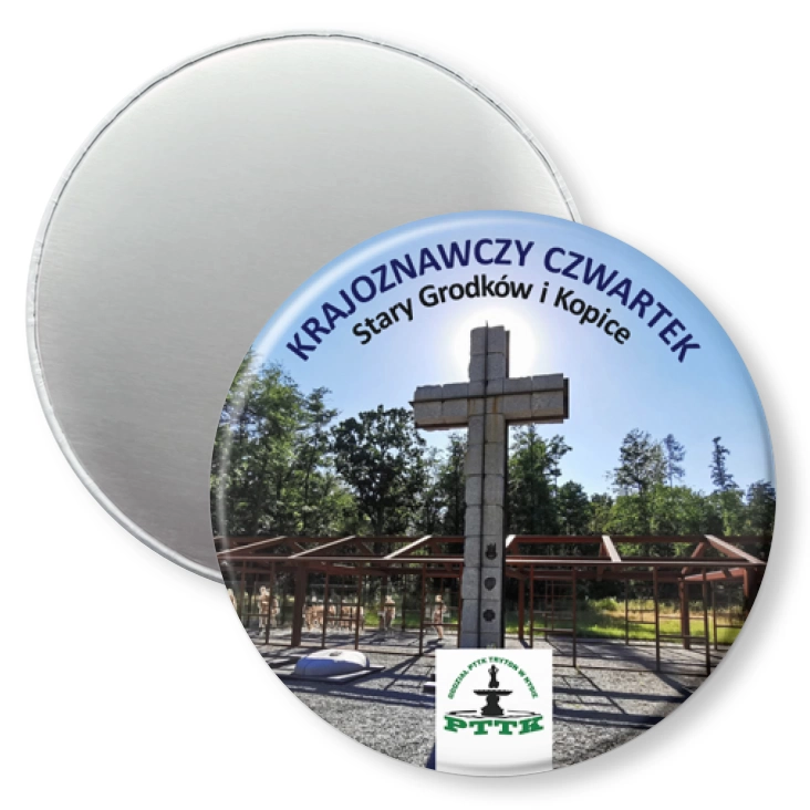 przypinka magnes Krajoznawczy czwartek Stary Grodków i Kopice