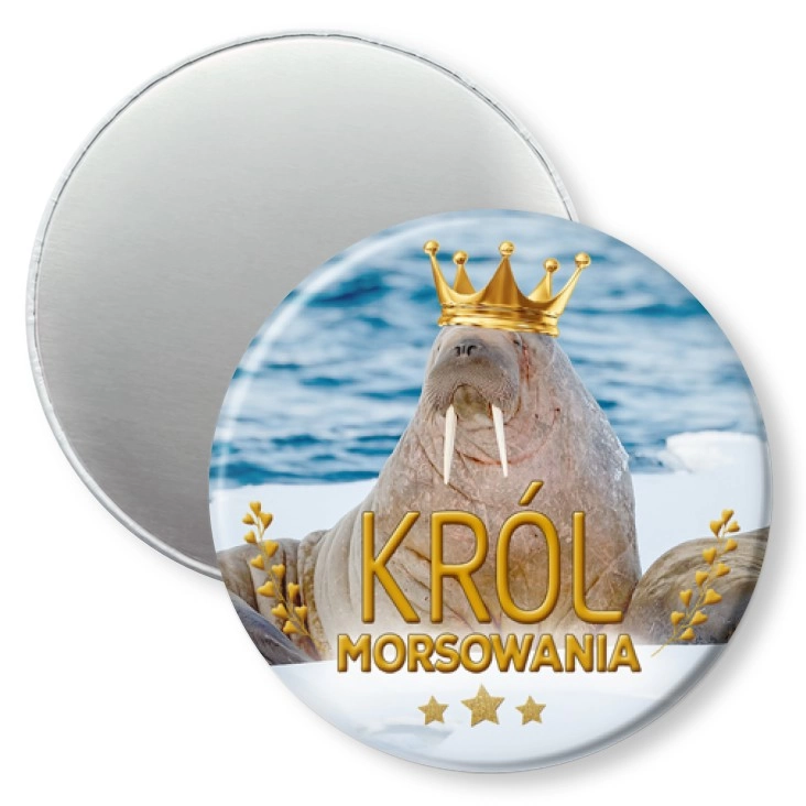 przypinka magnes Król morsowania