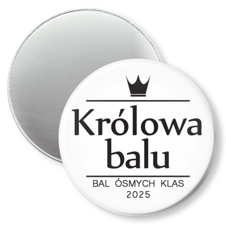 przypinka magnes Królowa Balu Ósmych Klas