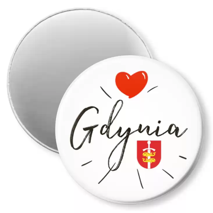 przypinka magnes Love Gdynia