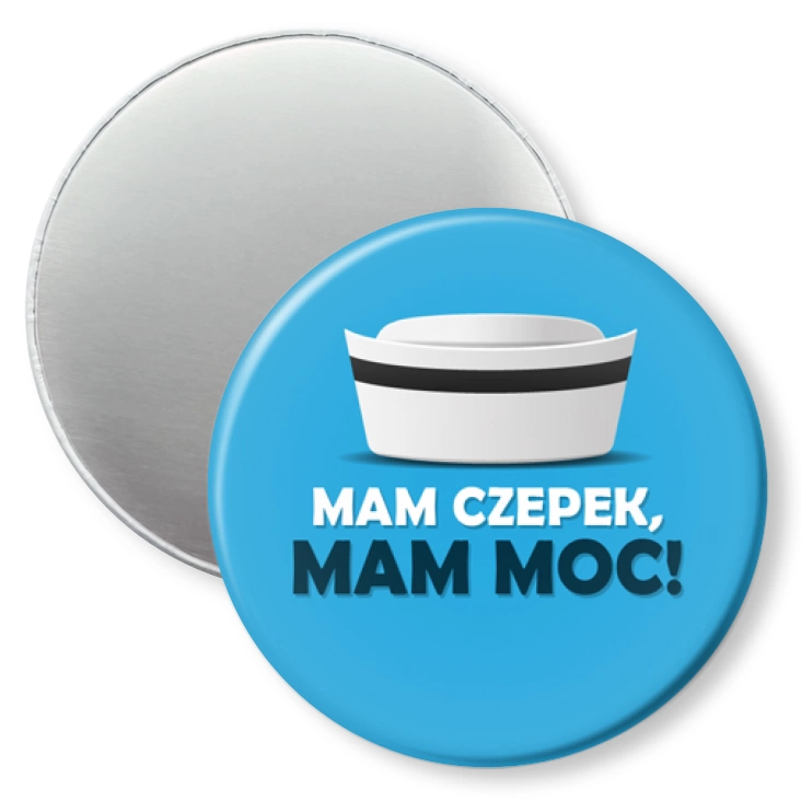 przypinka magnes Mam czepek mam moc