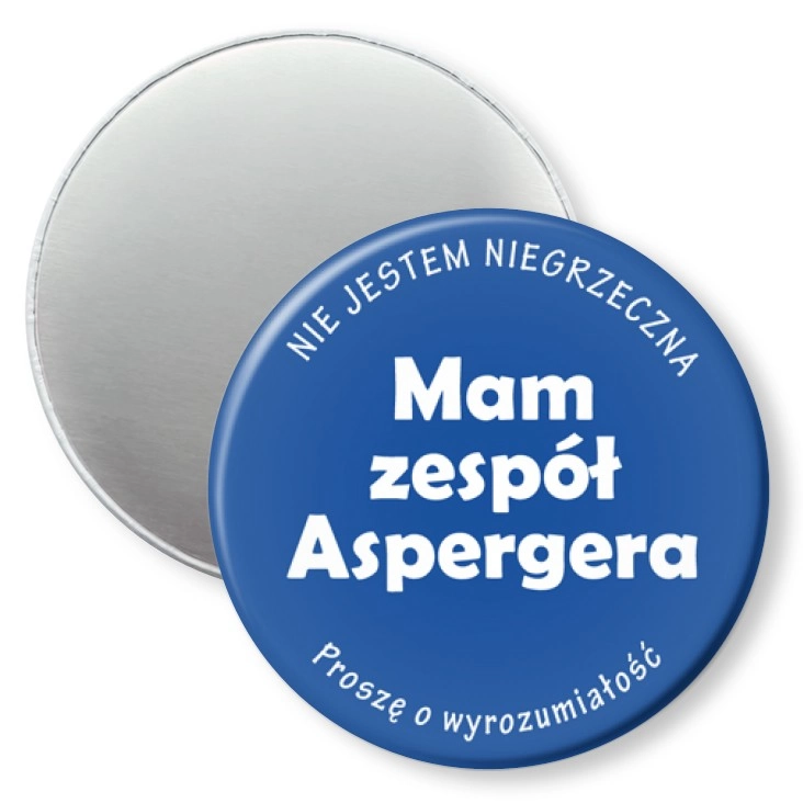 przypinka magnes Mam zespół Aspergera