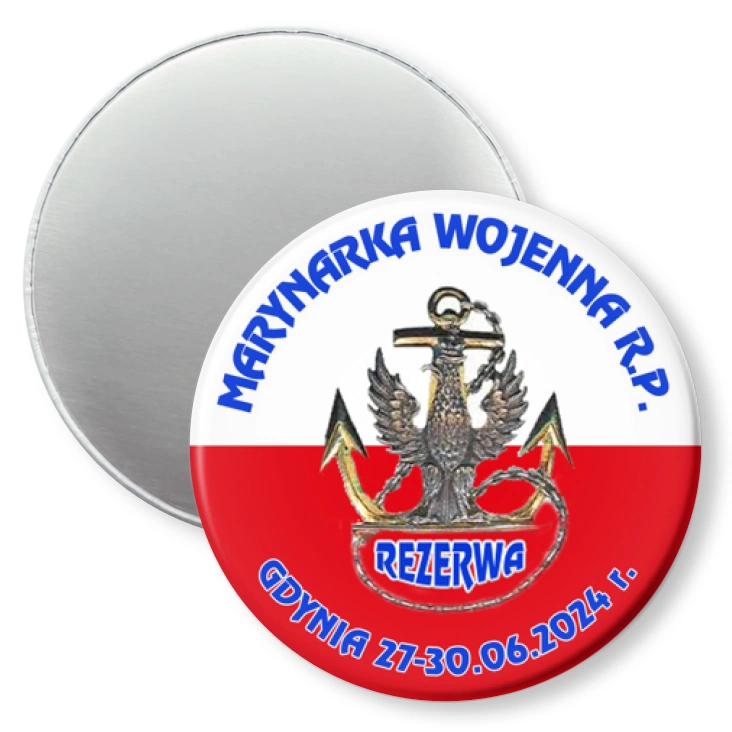 przypinka magnes Marynarka Wojenna RP Gdynia 2024